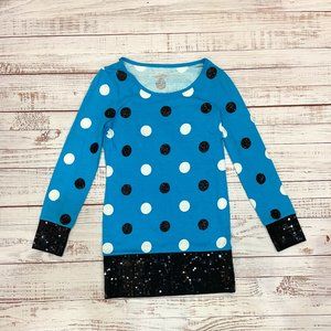 Girls Sequin Sparkle Dot Long Sleeve Tunic